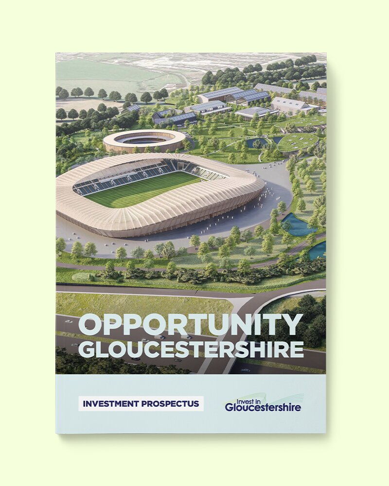 The cover of Invest in Gloucestershire's Investment Prospectus
